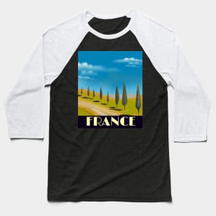 France landscape travel poster Baseball T-Shirt